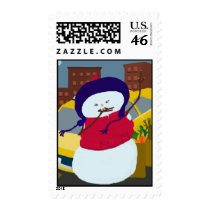Snowman Stansfield postage by TangibleJoy Snowman Stansfield postage