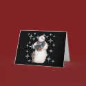 Snowman Starry Night