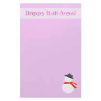 Snowman stationery