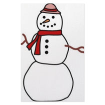 snowman stationery