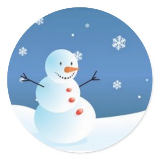 Snowman Sticker sticker