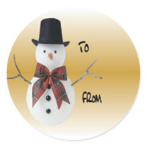 Snowman Sticker stickers