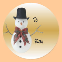 Snowman Sticker