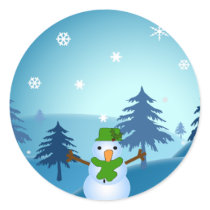 Snowman Sticker
