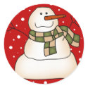 Snowman Stickers by christmasgiftshop Snowman Stickers