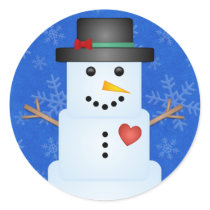 Snowman Stickers by mariannegilliand Snowman Stickers