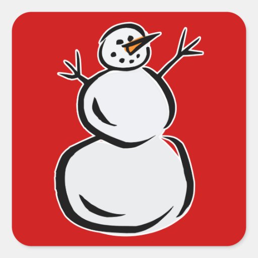 Snowman Stickers