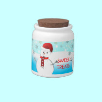 Snowman Sweet Treats Candy Jar candy jars