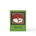 Snowman Thank You Card card