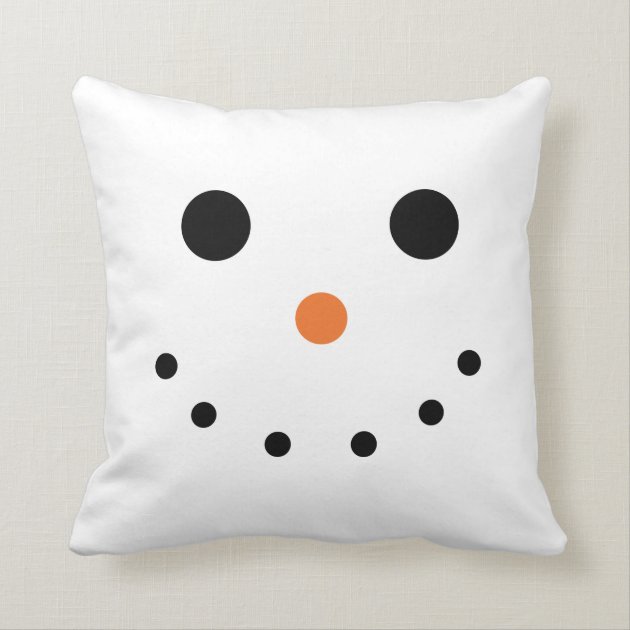 Snowman Throw Pillow