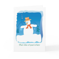 SNOWMAN TIME cards by ARTSTYLZ SNOWMAN TIME cards
