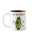 Snowman Tis the Season mugs