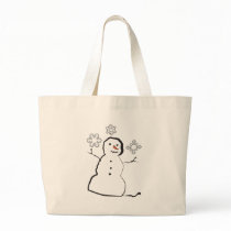 Snowman Tote Bag