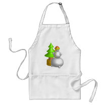 snowman&tree aprons by VioDeSign snowman&tree aprons