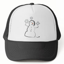 Snowman Trucker Hat