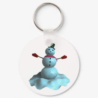 Snowman Version 1 keychain