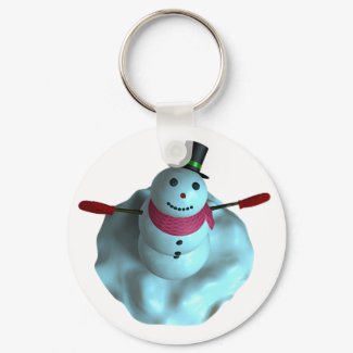 Snowman Version 2 keychain