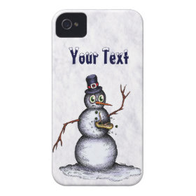 Snowman vs. Alien iPhone 4 Cover