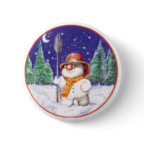 *Snowman walking in the night* Pin