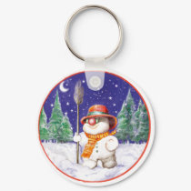 *Snowman walking in the night* keychains by Alejandro *Snowman walking in the night* keychains