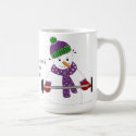 Snowman Weight Lifting with Saying Mug