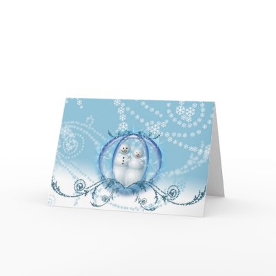 Snowman Winter Holiday Greeting Card by TDSwhite