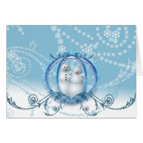 Snowman Winter Holiday Greeting Card