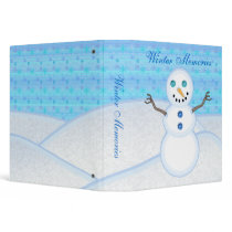 Snowman Winter Memories Binder