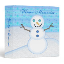 Snowman Winter Memories Binder