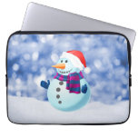 Snowman Winter Merry Christmas Snow Computer Sleeves
