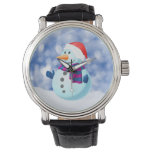 Snowman Winter Merry Christmas Snow Wrist Watches