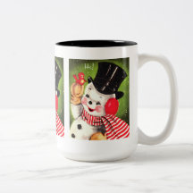 Snowman with Bird Coffee Mug