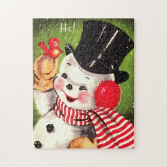 Snowman with Bird puzzle
