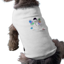 Snowman With Gifts pet clothing by TeeZazzle Snowman With Gifts pet clothing