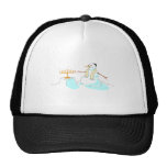 Snowman With Menorah Trucker Hats