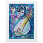 SNOWMAN WITH OWL flyers