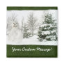 Snowman with Winter Trees