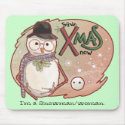 Snowman/woman mousepads by savexmasnow Snowman/woman mousepads