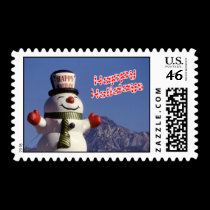 Snowman Xmas Stamp