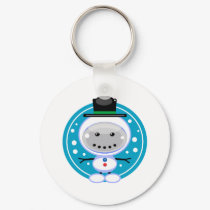 Snowmanbot keychains by jinglebot Snowmanbot keychains
