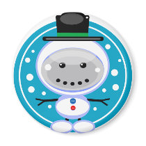 Snowmanbot magnets by jinglebot Snowmanbot magnets