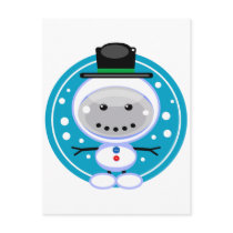 Snowmanbot postcards