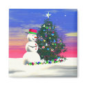 Snowman's Christmas magnets by Peerdrops Snowman's Christmas magnets