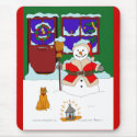 Snowman's Christmas mousepads
