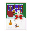 Snowman's Christmas postcards