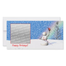 Snowman's Snowy Christmas photo cards