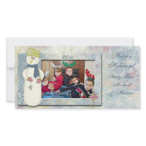 Snowman's Wonderland Photo Card