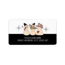 Snowmen Address Mailing Labels