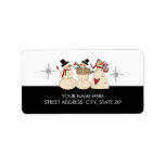 Snowmen Address Mailing Labels