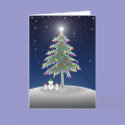 Snowmen and Christmas Tree Card